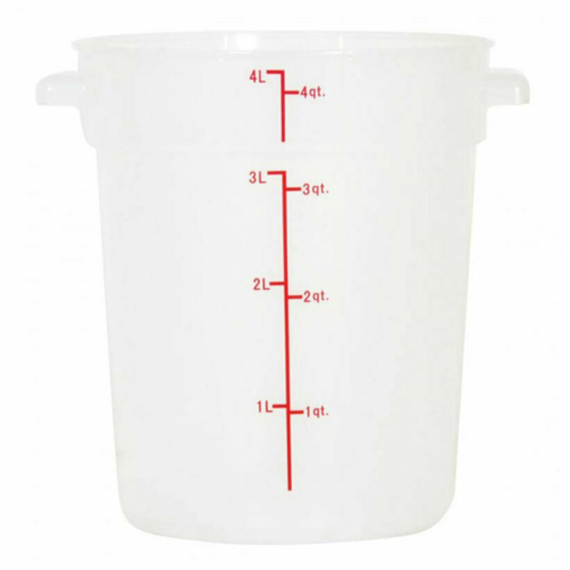 Clear Polycarbonate Food Storage Container With Measurement Markings For Accurate Portion Control
