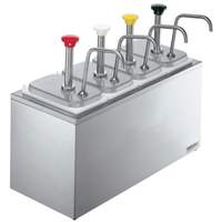 Server 82830 SR-4 20.13"W Countertop 4-Jar Topping Dispenser Station