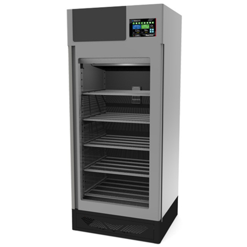 Omcan 40299 Commercial Meat Dry Aging Cabinet With Digital Control Panel And Shelves