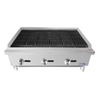 Cook Rite By Atosa ATRC-36 36" Gas Countertop Radiant Charbroiler With Three Control Knobs