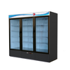 Fagor FMD-72 Three-Section Refrigerator Merchandiser With Glass Doors And Shelves For Product Display