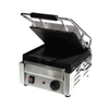 OMCAN 21464 Single Panini Grill With Smooth Cast Iron Surface For Consistent Hot Sandwich Cooking