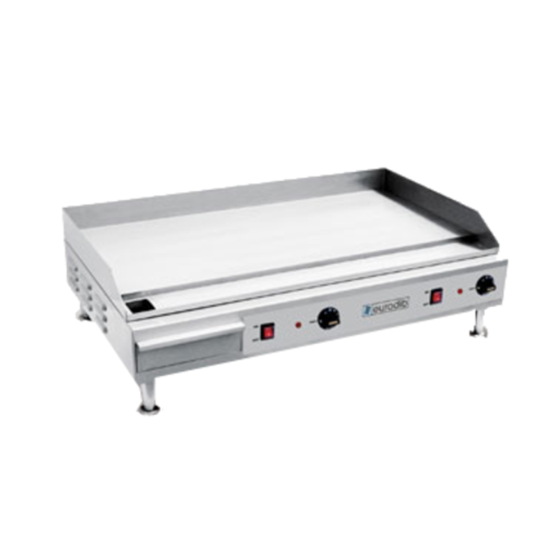 Eurodib SFE04910 36" x 16" Electric Countertop Griddle for High-Volume Foodservice Applications