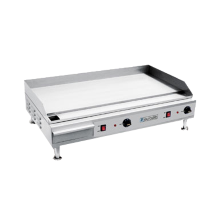 Eurodib SFE04910 36" x 16" Electric Countertop Griddle for High-Volume Foodservice Applications