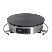 Krampouz CEBIR4CS Electric Crepe Maker With 15.8" Cast Iron Griddle Perfect For Making Delicious Crepes At Home.