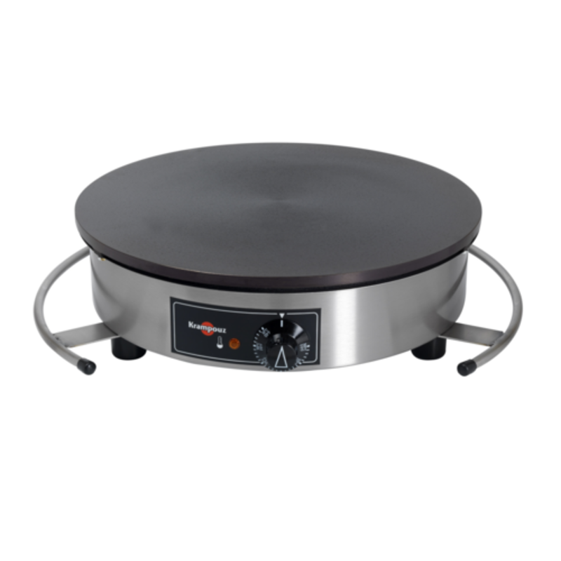 Krampouz CEBIR4CS Electric Crepe Maker With 15.8" Cast Iron Griddle Perfect For Making Delicious Crepes At Home.
