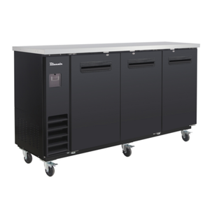 Blueair BLNBB-72B-HC 73-1/8 Inch Refrigerated Narrow Back Bar Cooler