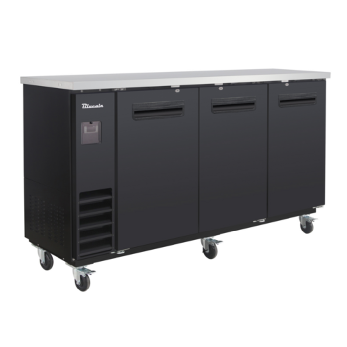 Blueair BLNBB-72B-HC 73-1/8 Inch Refrigerated Narrow Back Bar Cooler