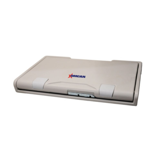 OMCAN 48100 50 lb. Capacité de la station à langer pour bébé montée au mur une table de langage horizontale pour toilettes, unité murale fermée