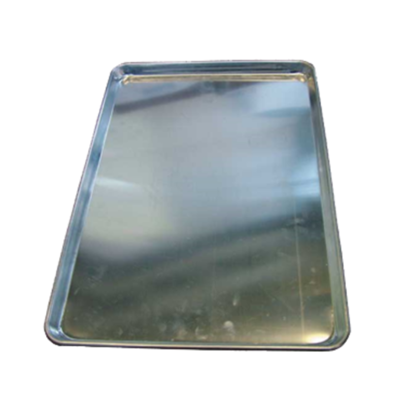 Étiquette alternative : Plaque à pain en aluminium durable de 16 » x 22 » OMCAN 20233, plaque commerciale pour une distribution uniforme de la chaleur