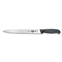 Victorinox 5.4433.25 10" Wavy Edge Semi-Flexible Slicer Knife