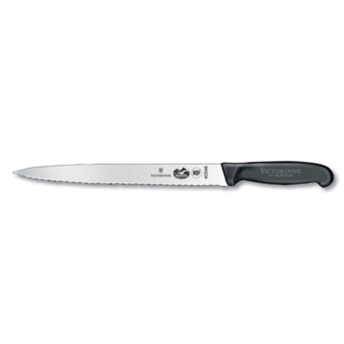 Victorinox 5.4433.25 10" Wavy Edge Semi-Flexible Slicer Knife
