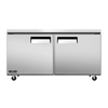 Omcan Juneau 60-Inch Two-Door Undercounter Stainless Steel Freezer For Commercial Kitchens