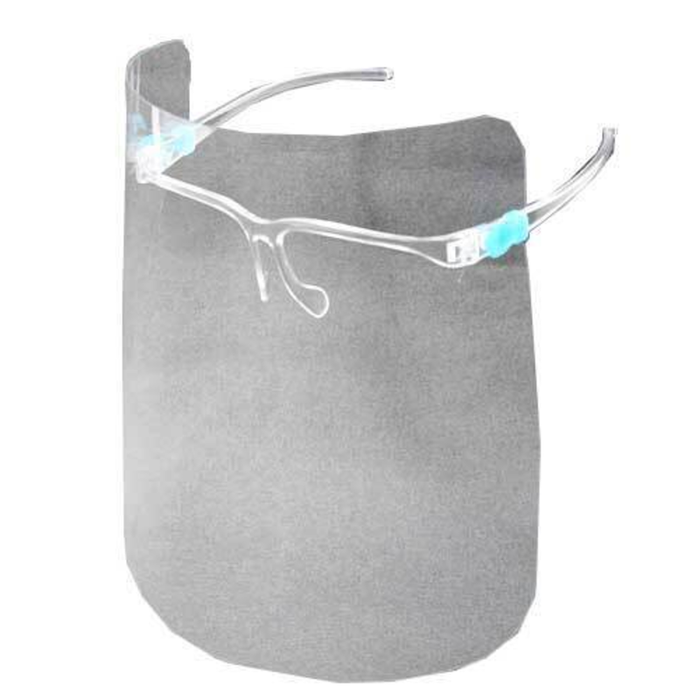 Omcan 46700 Disposable Face Shield with Glasses Frame 9.5" x 7.67"