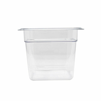 Omcan 80048 1/6 Size 6-15/16" x 6-3/8" Polycarbonate Food Pan