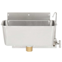 Omcan 48176 Ice Cream Dipper Well & Faucet Set 5.4"W