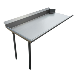 Stainless Steel Clean Dishtable Featuring A Sleek And Durable Design, Perfect For Commercial Dishwashing Areas.