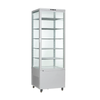 Refrigerated Glass Display Showcase With Transparent Doors And Adjustable Shelves For Retail Use
