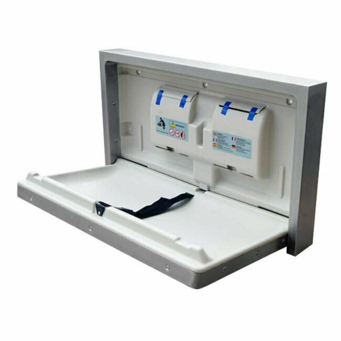 Omcan 44558 Stainless Steel Cover Horizontal Baby Changing Station