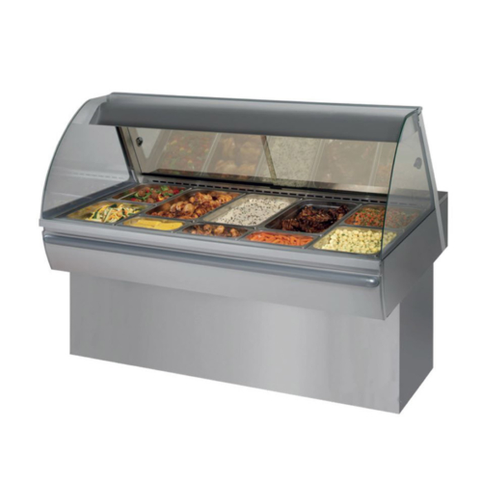 Fri-Jado 9269214 HD 5 Curve 69" Heated Deli Countertop Merchandiser