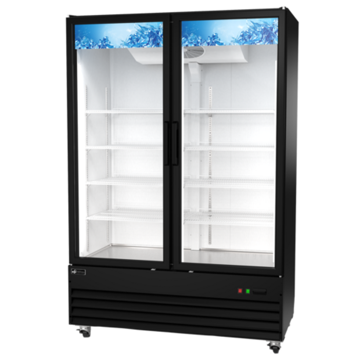 EFI C2-54GDX 54 Inch 2-Door Glass Black Display Cooler