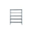 Wire Shelving Unit For Commercial Storage Featuring Four Open Shelves And Sturdy Frame.