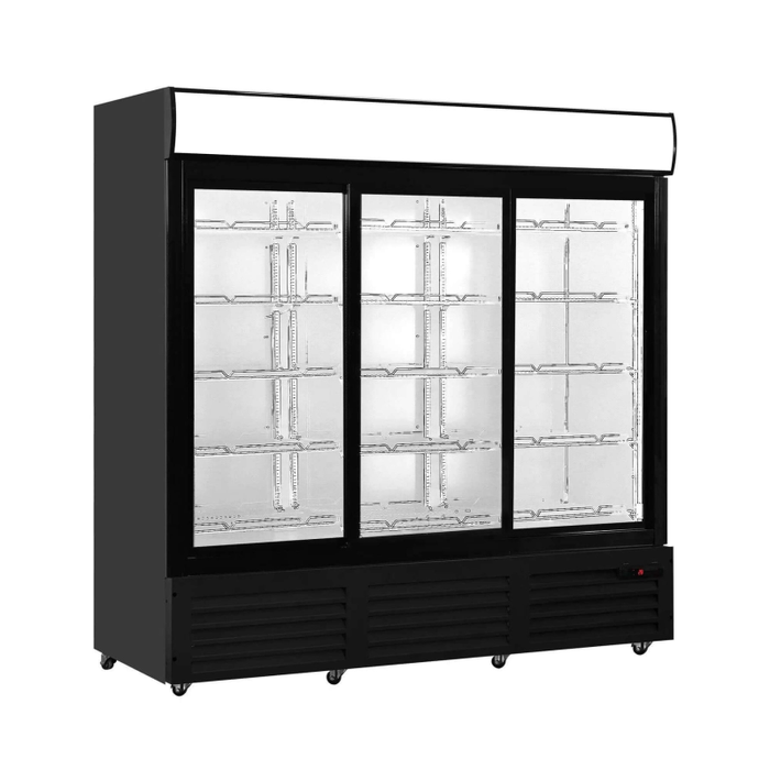 Ancaster Food Equipment AFE-G58 78.2-Inch Sliding-Glass Door Refrigerator