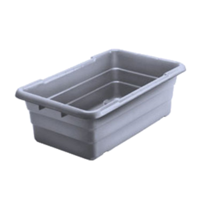 Winholt WHPL-8GY Gray Polyethylene Lug 100 lb. Capacity 16" x 25"