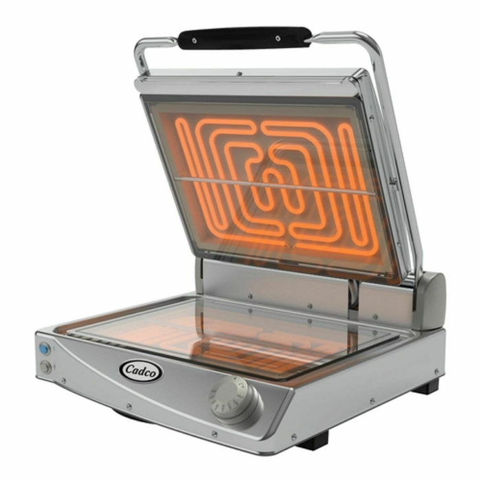 Cadco CPG-15FC 19" Wide Jumbo Ceramic Glass Sandwich Grill
