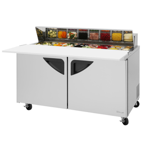 Turbo Air TST-60SD-16-N 60" 16 Cu. Ft. Two-Section Sandwich Prep Table
