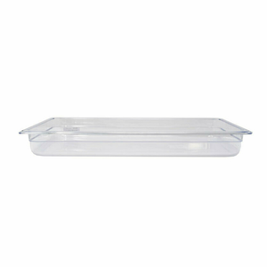 Plat de nourriture en polycarbonate transparent Omcan 80056, taille 1/6, profondeur 6 pouces, durable