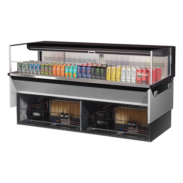 Vitrine réfrigérée encastrable à profil bas Turbo Air TOM-72L-UF-W(B)-1SI-N 183 cm