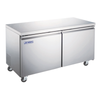 OMCAN 59093 Aurora 60.2 Inch Two-Door Undercounter Refrigerator For Commercial Kitchens