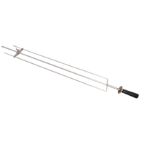 Tag alternatif : Omcan 48194 brochette à brochette à brochette à brochette pour four rôtissoire commercial 48195 avec manche, acier inoxydable