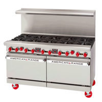 American Range AR-12G-8B-CC 60 Inch Gas Restaurant Range With Griddle And Convection Ovens