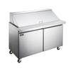 Omcan 50129 36" Mega Top Refrigerated Sandwich Prep Table With Open Top For Easy Access To Ingredients
