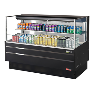Turbo Air TOM-60L-UF-W(B)-2S-N 58-3/4"W Horizontal Open Display Merchandiser