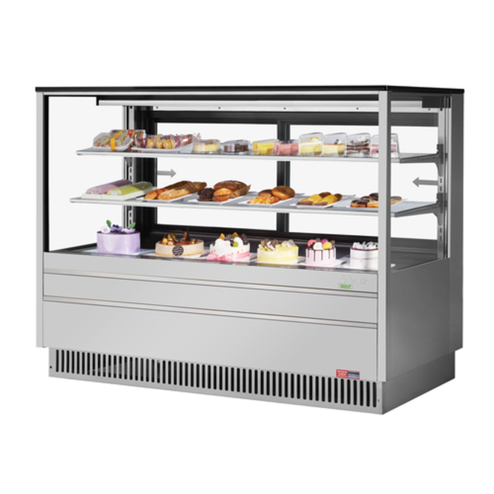 Turbo Air TCGB-72UF-S-N 72" Refrigerated Straight Glass Bakery Display Case