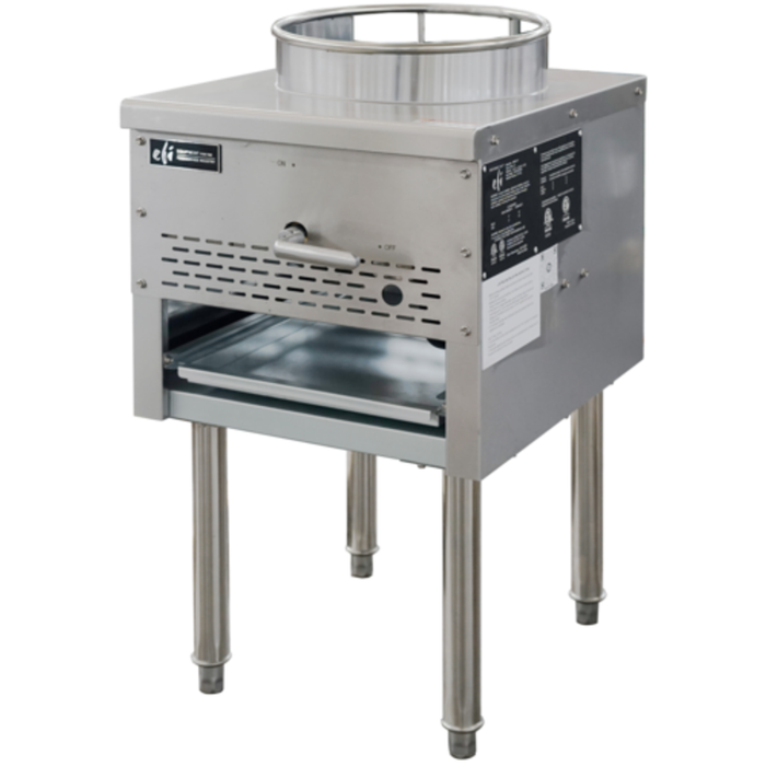 EFI HWR13-P Versa-Heat 13" LP Gas Wok Range 95000 BTU for Commercial Kitchens
