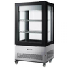 OMCAN 44472 33" Four-Sided Glass Refrigerated Display Case With Panoramic View And Internal LED Illumination