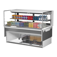 Vitrine réfrigérée encastrable Turbo Air TOM-60L-UFD-W(B)-2SI-N de 152,1 cm de large