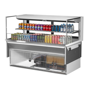 Vitrine réfrigérée encastrable Turbo Air TOM-60L-UFD-W(B)-2SI-N de 152,1 cm de large