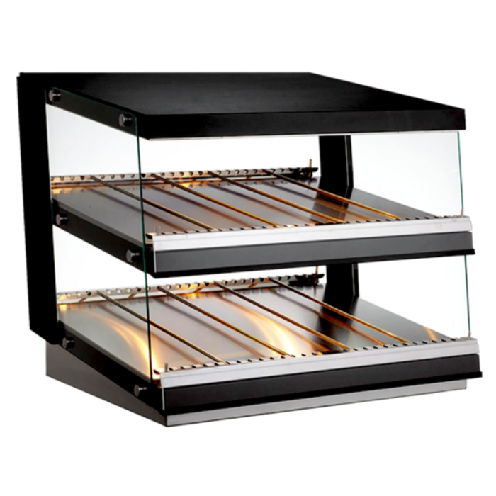 Omcan 47510 (DW-CN-0065) 23.6"W Heated Pass-Through Food Display Case