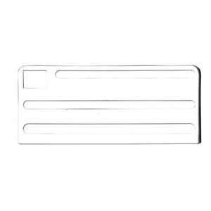 Omcan 12923 Replacement White Plastic Insert for Knife Block Rack