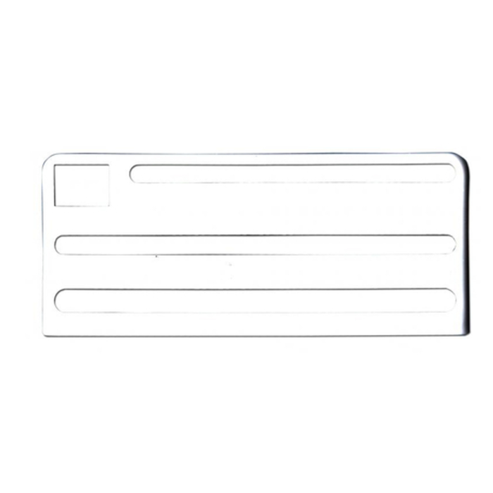 Omcan 12923 Replacement White Plastic Insert for Knife Block Rack
