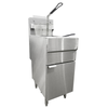 OMCAN 44225 40 lb. Capacity Natural Gas Floor Model Fryer, a versatile commercial floor gas fryer for busy kitchens.