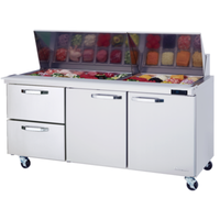 Blueair BLMT72-D2L-HC 72 Inch Mega Top Sandwich Prep Table