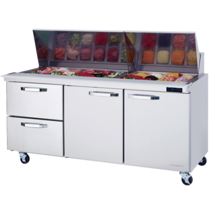 Blueair BLMT72-D2L-HC Table de préparation de sandwiches Mega Top 183,8 cm (72-3/8") de largeur