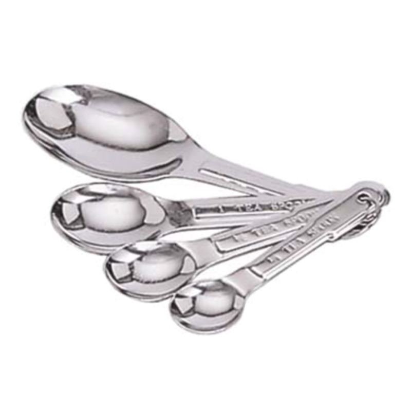 Stainless Steel Measuring Spoon Set, 4-Piece Nestable Measuring Spoons for Accurate Cooking and Baking