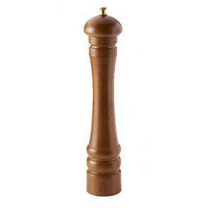 Omcan 43710 TRE SPADE 10-Inch Dark Beech Wood Pepper Mill